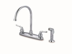 Everflow BGL-G11C Glenford Two Handle Kitchen Faucet With Spray Chrome