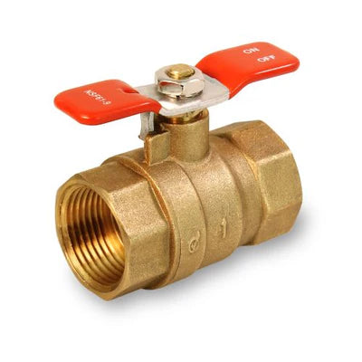 Everflow 615T034-NL | 3/4 IPS Full Port Brass Ball Valve With T Handle Lead Free