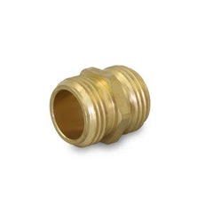 Everflow G33-3434 | 3/4 MH X 3/4 MH (Tapped 1/2 FPT) Adapter Brass Garden Hose Fitting | For Non Potable Use Only