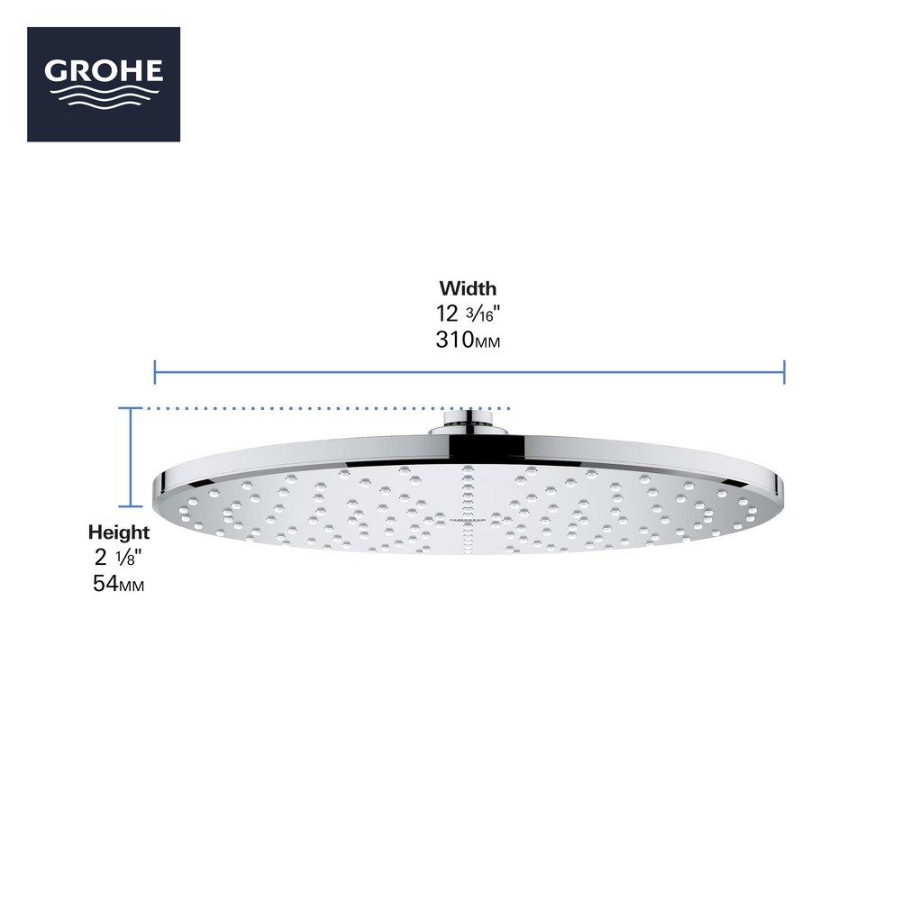 GROHE 26569A00 Rainshower® Single Function Showerhead in Graphite