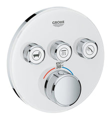 GROHE 29161LS0 Grohtherm® Four Handle Thermostatic Valve Trim in Moon White