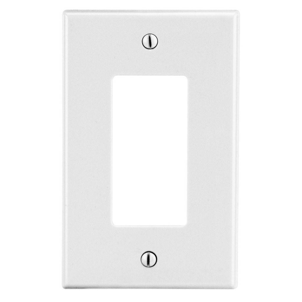 Hubbell Wiring Device-Kellems P26W Decorator Wallplate 1-Gang Standard Size Replacement MPN