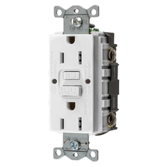 Hubbell Wiring Device-Kellems GFRST15W GFCI Receptacle 15 Amp 125 Volt NEMA 5-15R White