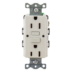 Hubbell Wiring Device-Kellems GFRST15W GFCI Receptacle 15 Amp 125 Volt NEMA 5-15R White