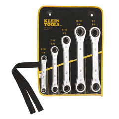 Klein 68221 Ratcheting Box Wrench Set, 5-Piece