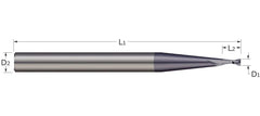 Micro 100 AL-5 Brazed Tool, 0.3125 in Shank, 2.25 in OAL