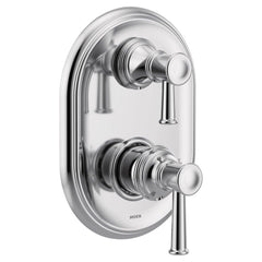 Moen UT3322 Two Handle Pressure Balancing Valve Trim with Integrated Diverter in Chrome