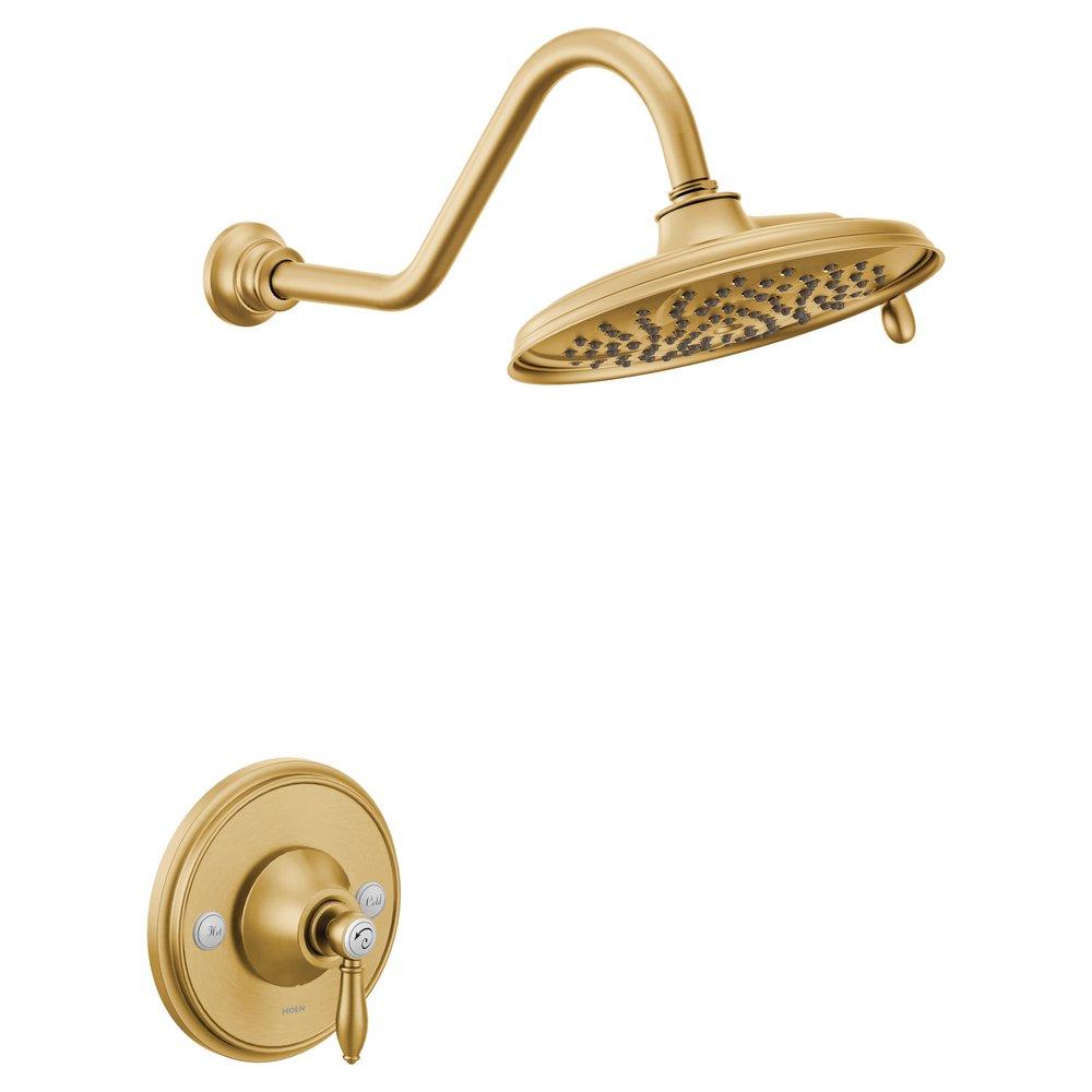 Moen TS32102EPBG Weymouth Single Handle Multi Function Shower Faucet in Brushed Gold