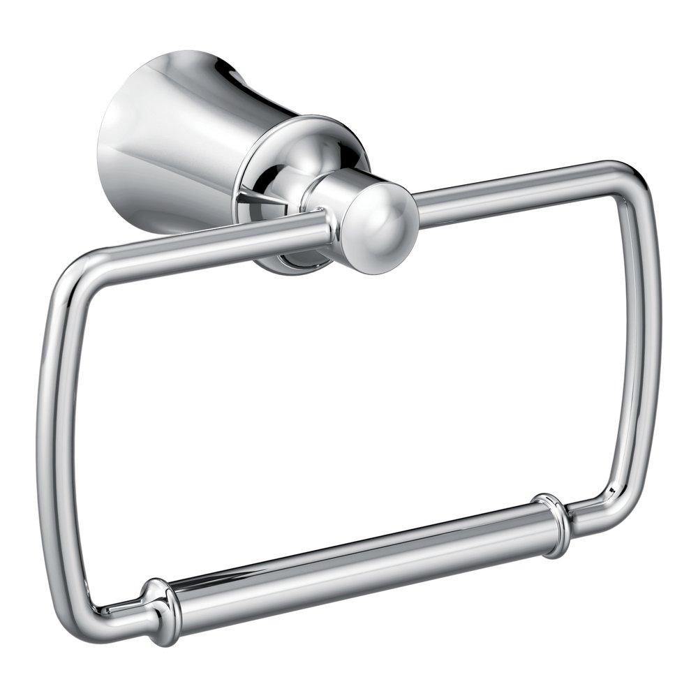 Moen YB2186CH Dartmoor Rectangular Closed Towel Ring in Polished Chrome