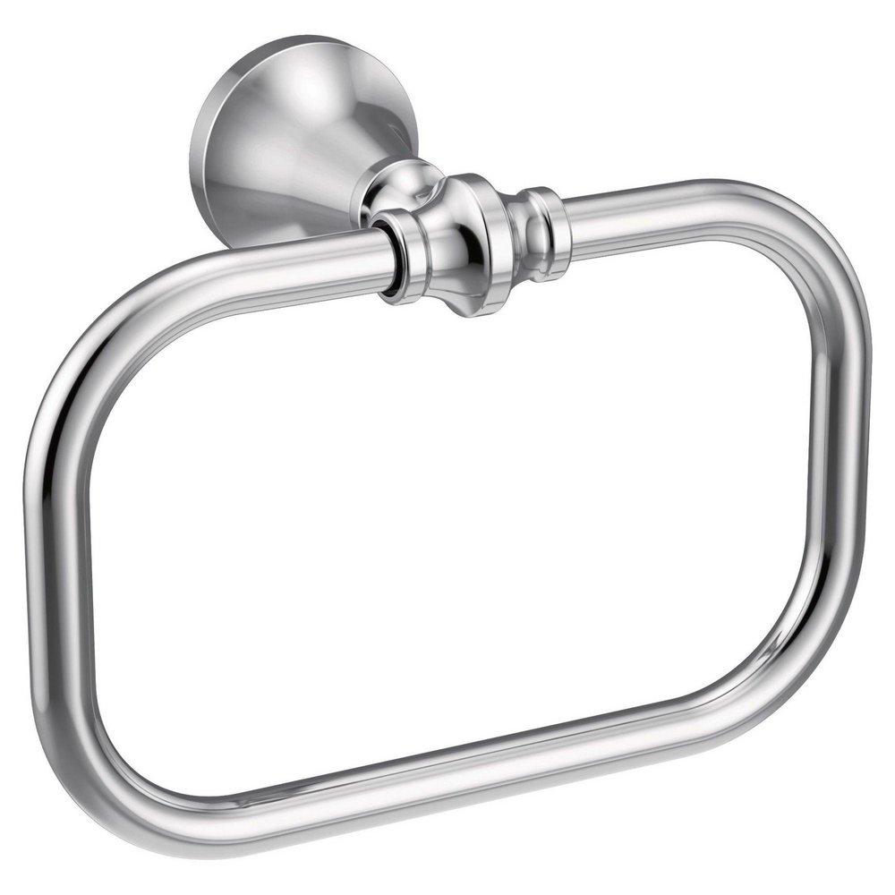 Moen YB0586CH Colinet Rectangular Closed Towel Ring in Chrome