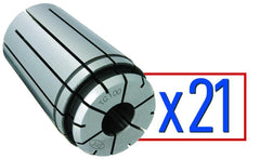 Techniks 04010-21S TECH TG100 Collet Set 21PC 3/8-1 x 1/32