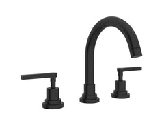 ROHL A2228LMMB-2 Lombardia Two Handle Widespread Bathroom Sink Faucet in Matte Black