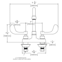 Speakman SC-3084-LD-E Commander Gooseneck Centerset Lavatory Faucet