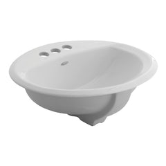 American Standard 0476928020 Aqualyn® 20-3/8 x 17-37/100 in. Oval Drop-in Bathroom Sink in White