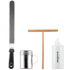 Blackstone 5022 Crepe Kit Spreader Spatula Dredge and Oil Bottle Dispenser for Blackstone Griddles