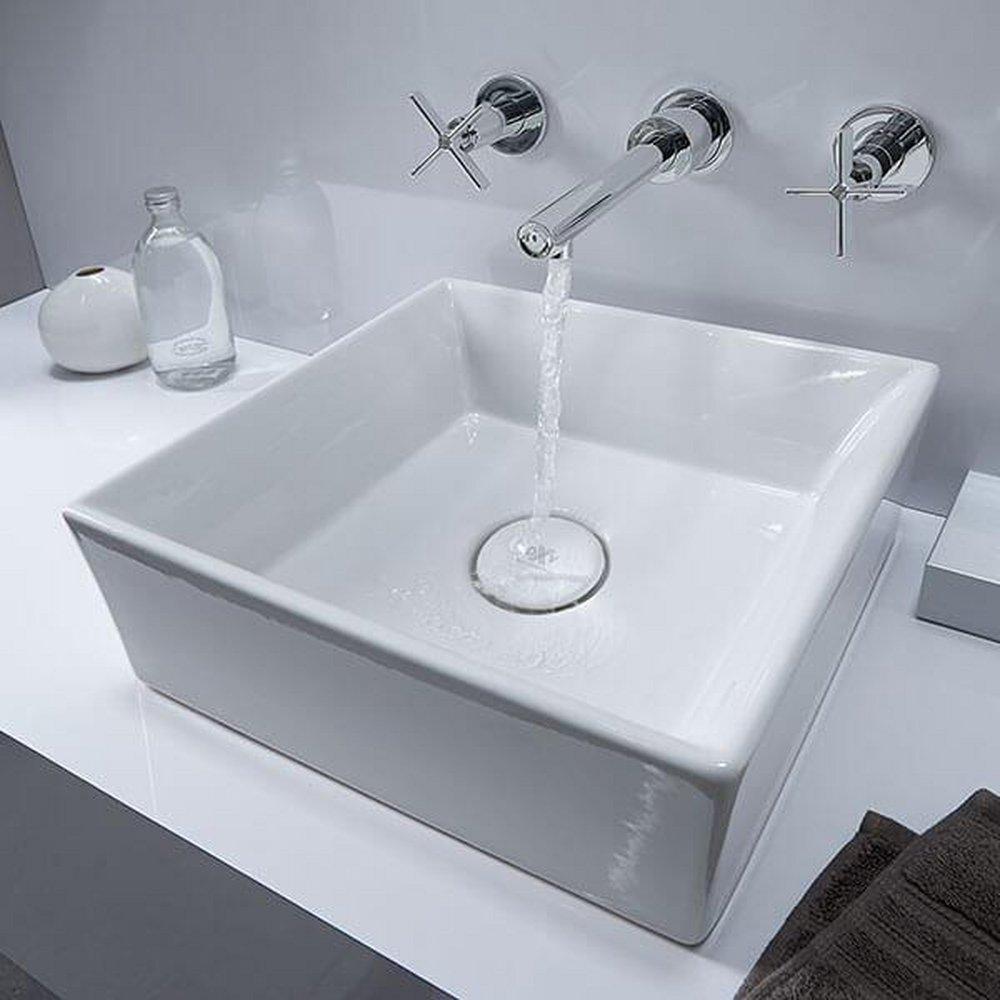 DXV D20085015.415 Pop® 15 x 15 in. Square Vessel Mount Bathroom Sink