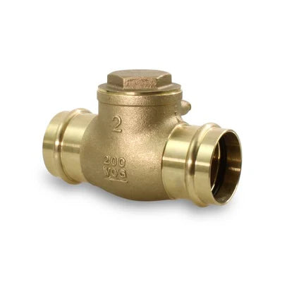 Everflow 400R112-NL | 1-1/2 PRESS Swing Check Valve Brass, Lead Free | 400R112-NL