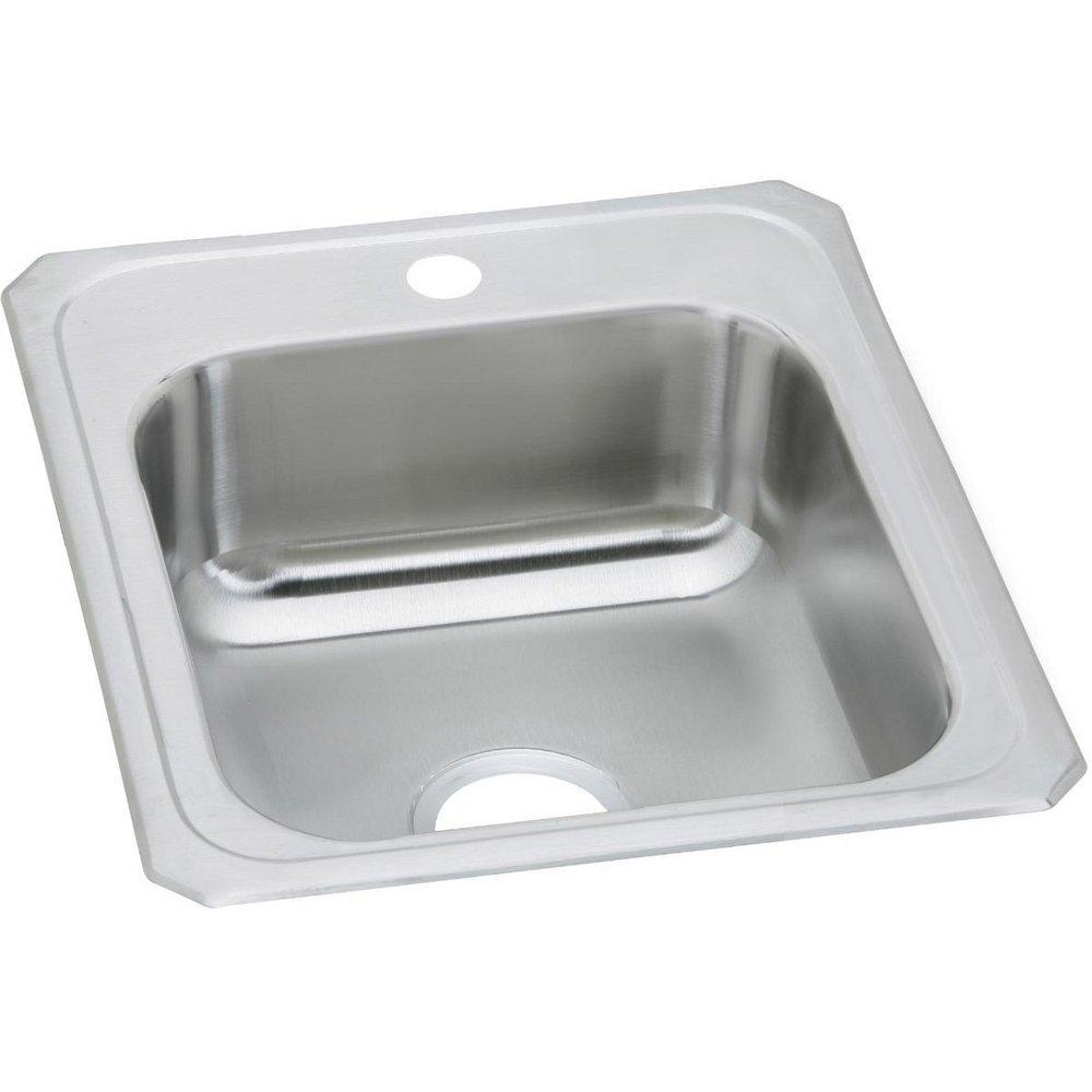 Elkay CR17211 Celebrity 17 x 21-1/4 in. 1 Hole Stainless Steel Single Bowl Drop-in Sink