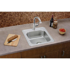 Elkay CR17211 Celebrity 17 x 21-1/4 in. 1 Hole Stainless Steel Single Bowl Drop-in Sink