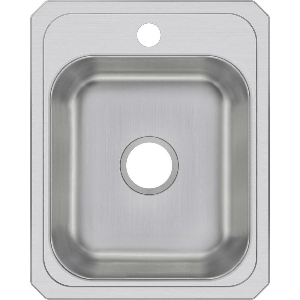 Elkay CR17211 Celebrity 17 x 21-1/4 in. 1 Hole Stainless Steel Single Bowl Drop-in Sink