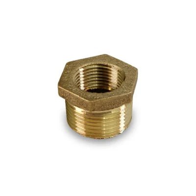 Everflow BRBU0122-NL | 1/2 X 3/8 Hex Bushing Brass Lead Free |