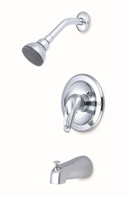 Everflow BAR-T41C Arlington Single Lever Tub / Shower Set Loop Style Handle Chrome