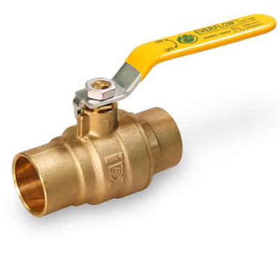 Everflow 605C114-NL 1-1/4 SWT Premium Full Port Brass Ball Valve Lead Free