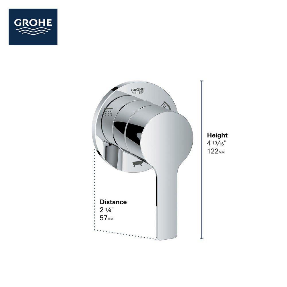 GROHE 29215001 Lineare Single Handle Diverter Valve Trim in StarLight Chrome