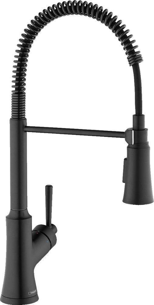 Hansgrohe 04792670 Joleena Single Handle Pull Down Kitchen Faucet 1.75 GPM in Matte Black