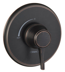 Hansgrohe 15404921 C Single Handle Pressure Balancing Valve Trim in Rubbed Bronze