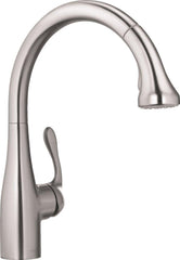 Hansgrohe 04066860 Allegro E Single Handle Pull Down Bar Faucet in Steel Optik