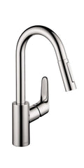 Hansgrohe 04506001 Focus Single Handle Pull Down Kitchen Faucet 1.75 GPM