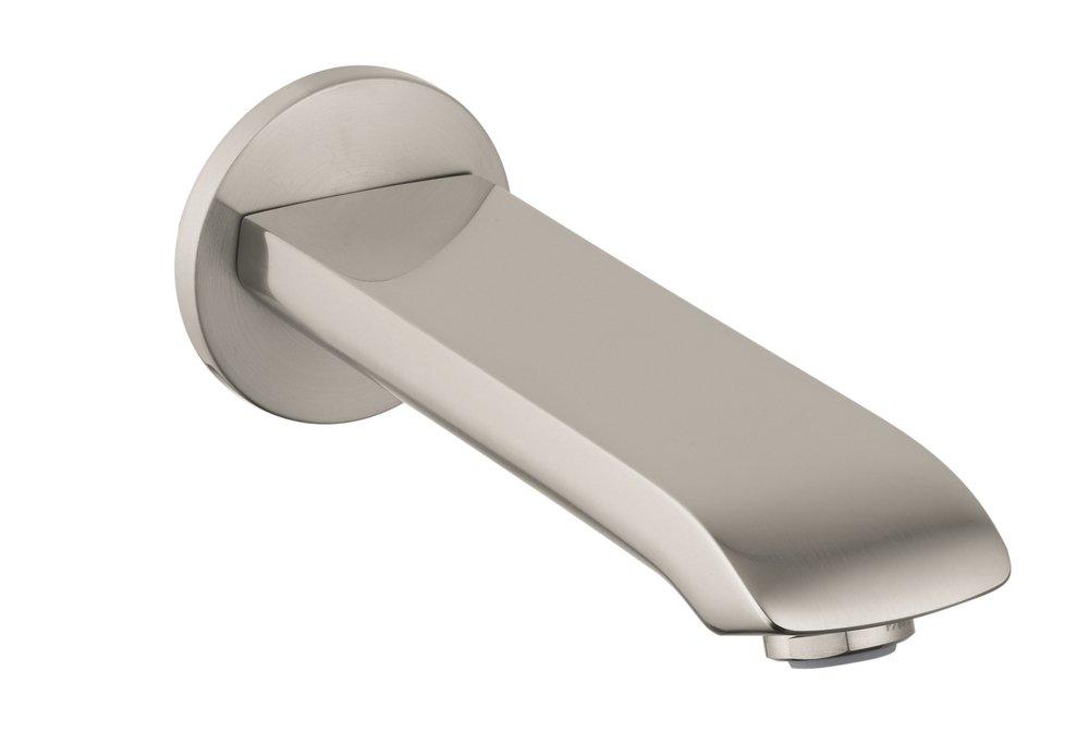 Hansgrohe 31494821 Metris Non-Diverter Tub Spout in Brushed Nickel