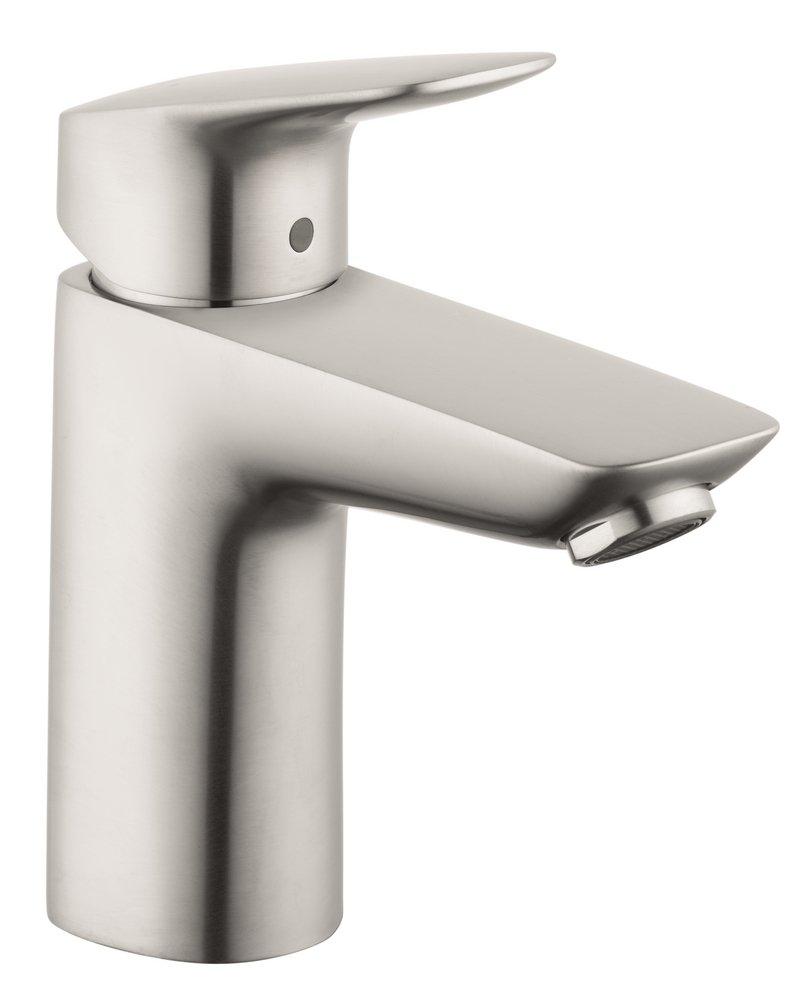 Hansgrohe 71100821 Logis Single Handle Monoblock Bathroom Sink Faucet in Brushed Nickel