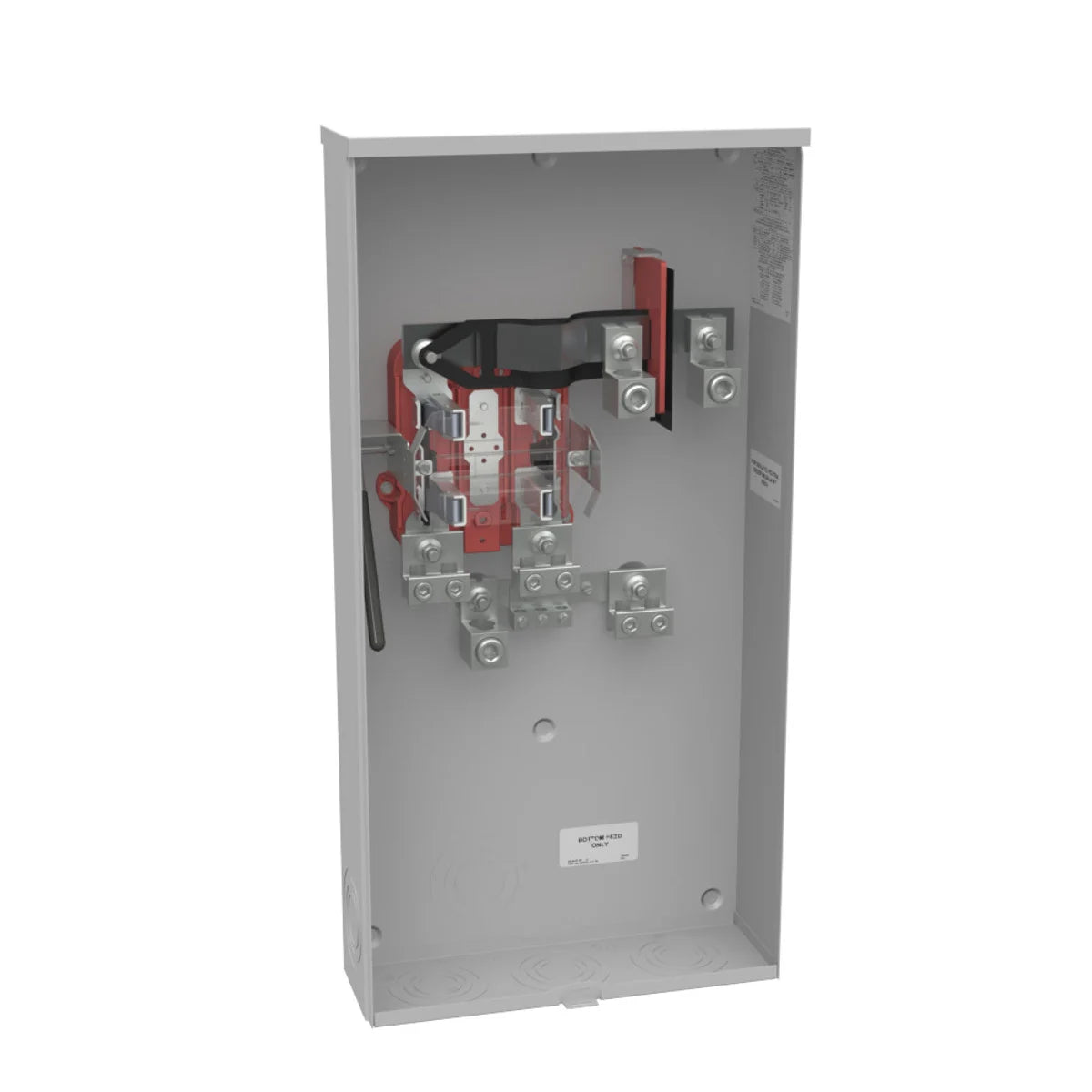 Milbank U6047-O-K3L-K2L 4 Term, Ringless, Plain Top, Lever Bypass, Single Connector, Locking 4-600 kcmil, Double Connector, Locking 6-350 kcmil, Left-facing Socket