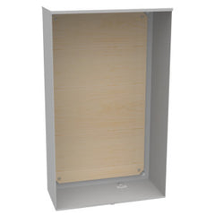 Milbank U4769-O 32in-54in-14in Painted Steel No Knockouts Lift Off Front Hasp Wood Back Panel Installed