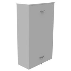 Milbank U4769-O 32in-54in-14in Painted Steel No Knockouts Lift Off Front Hasp Wood Back Panel Installed