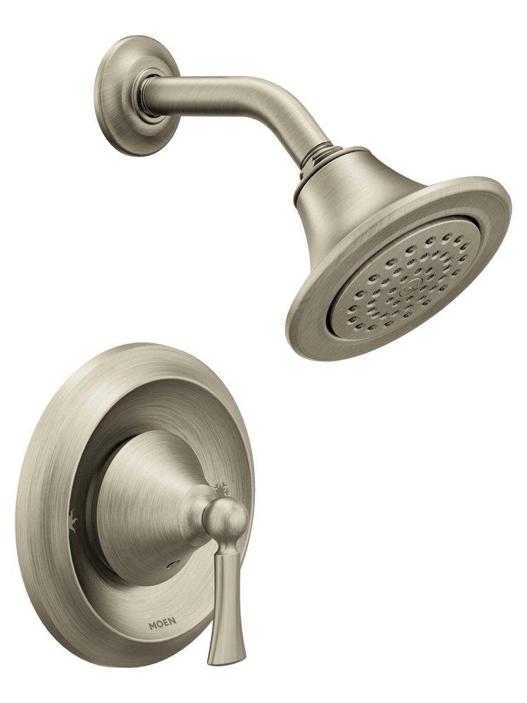 Moen T4502EPBN Wynford One Handle Single Function Shower Faucet in Brushed Nickel (Trim Only)