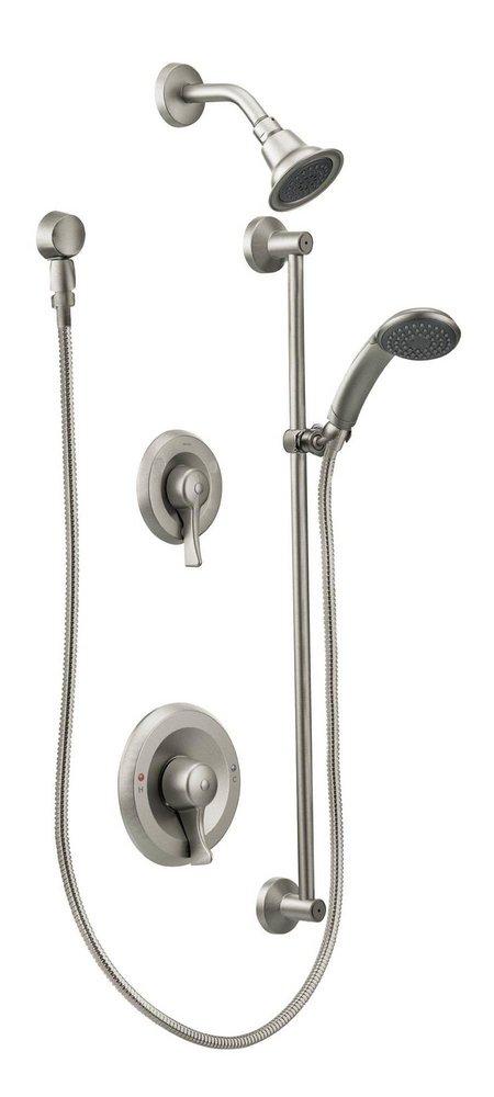 Moen T8342EP15CBN Shower Trim Kit with Double Lever Handle in Classic Brushed Nickel