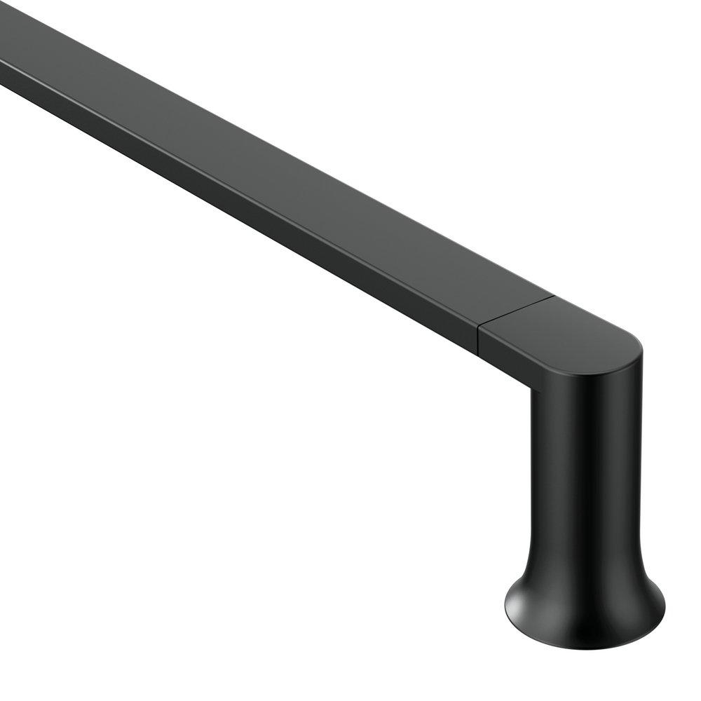 Moen BH3818BL Genta 18 in. Towel Bar in Matte Black