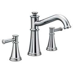 Moen T9023 Belfield Two Handle Roman Tub Faucet in Polished Chrome (Trim Only)