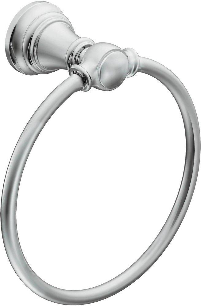 Moen YB8486BN Weymouth Round Closed Towel Ring in Brushed Nickel