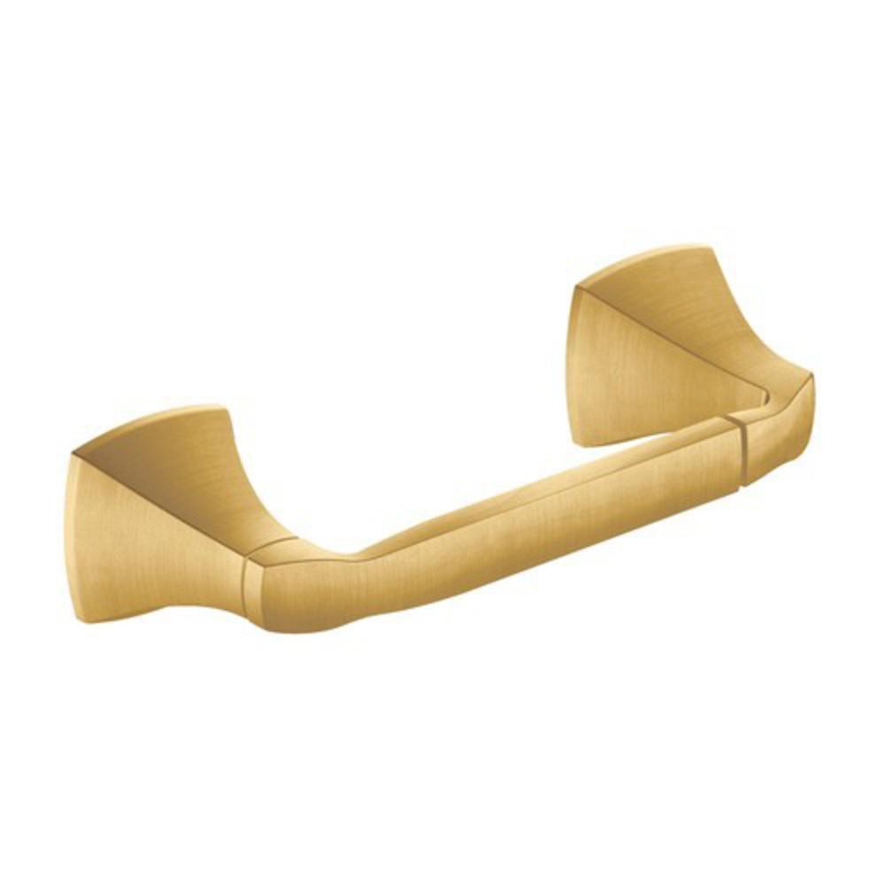 Moen YB5108BG Voss Wall Mount Toilet Tissue Holder in Brushed Gold