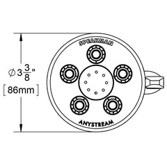 Speakman S-2005-H Hotel Multi Function Showerhead in Polished Chrome