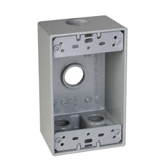 TAYMAC SB450S 1-Gang 4-Hole 1/2 in. Outlet Box - Silver