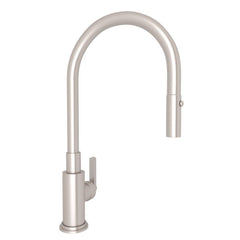 ROHL A3430LMSTN-2 Lombardia Single Handle Pull Down Kitchen Faucet Power Each