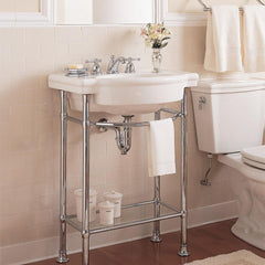 American Standard 8711.000.002 Retrospect Console Tables in Polished Chrome Console Leg