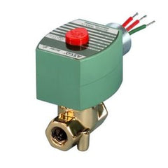 Asco 8262H210LT Solenoid Valve 2-Way Brass 1/4 Inch NPT Normally Closed 120 Alternating Current NBR