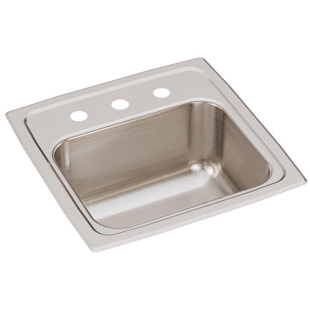 Elkay BLR153 Lustertone Classic Stainless Steel Drop-In Bar Sink