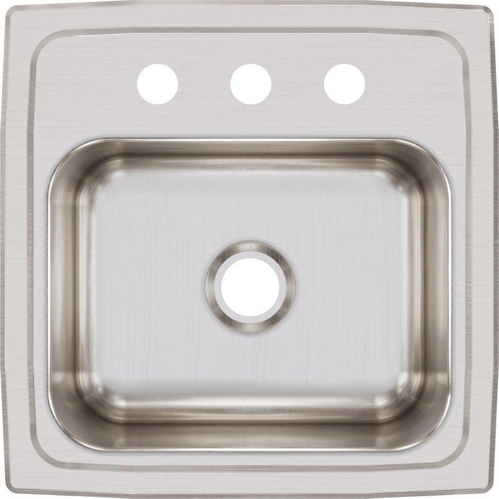 Elkay BLR153 Lustertone Classic Stainless Steel Drop-In Bar Sink